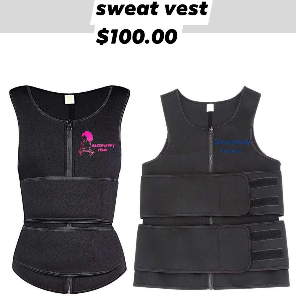His and hers double strap sweat vest